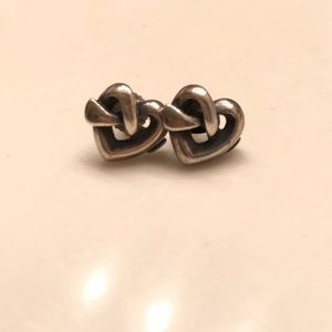 James Avery Heart Knot earrings